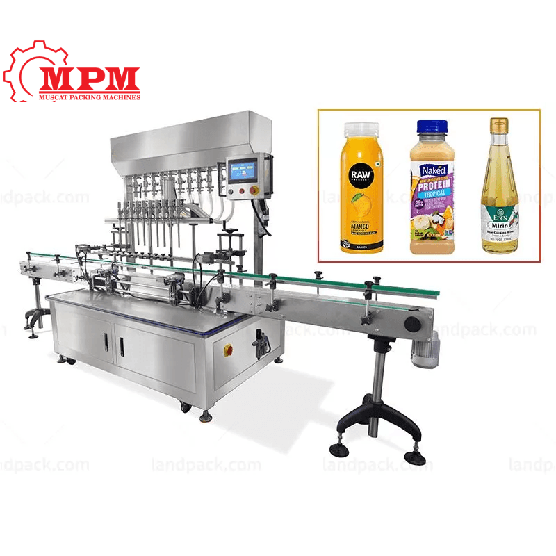 High Speed 10 Nozzles Liquid Filling Machine for industrial bottling