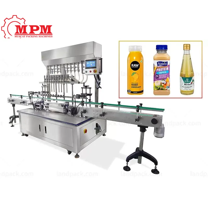 High Speed 10 Nozzles Liquid Filling Machine for industrial bottling