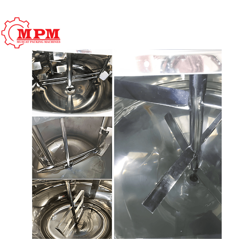 300L 500L 1000L 304/316 Stainless Steel Mixer Tank - Image 2