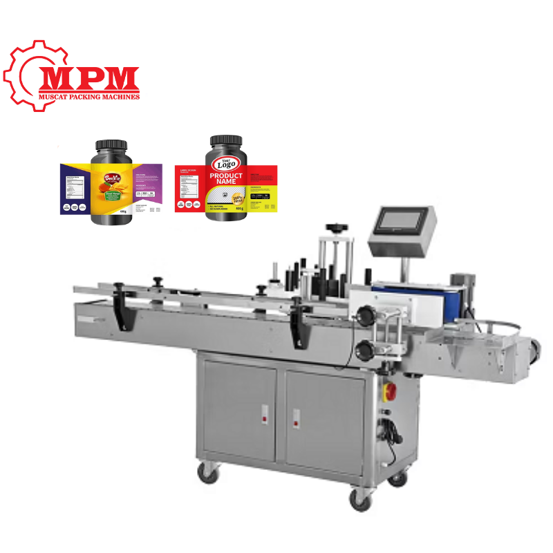 Round Bottle Labeling Machine With Date Printer for bottles
