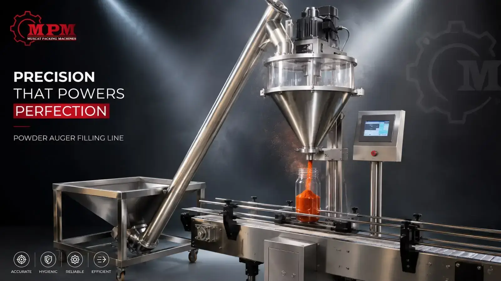 Automatic powder auger filling and packaging machine